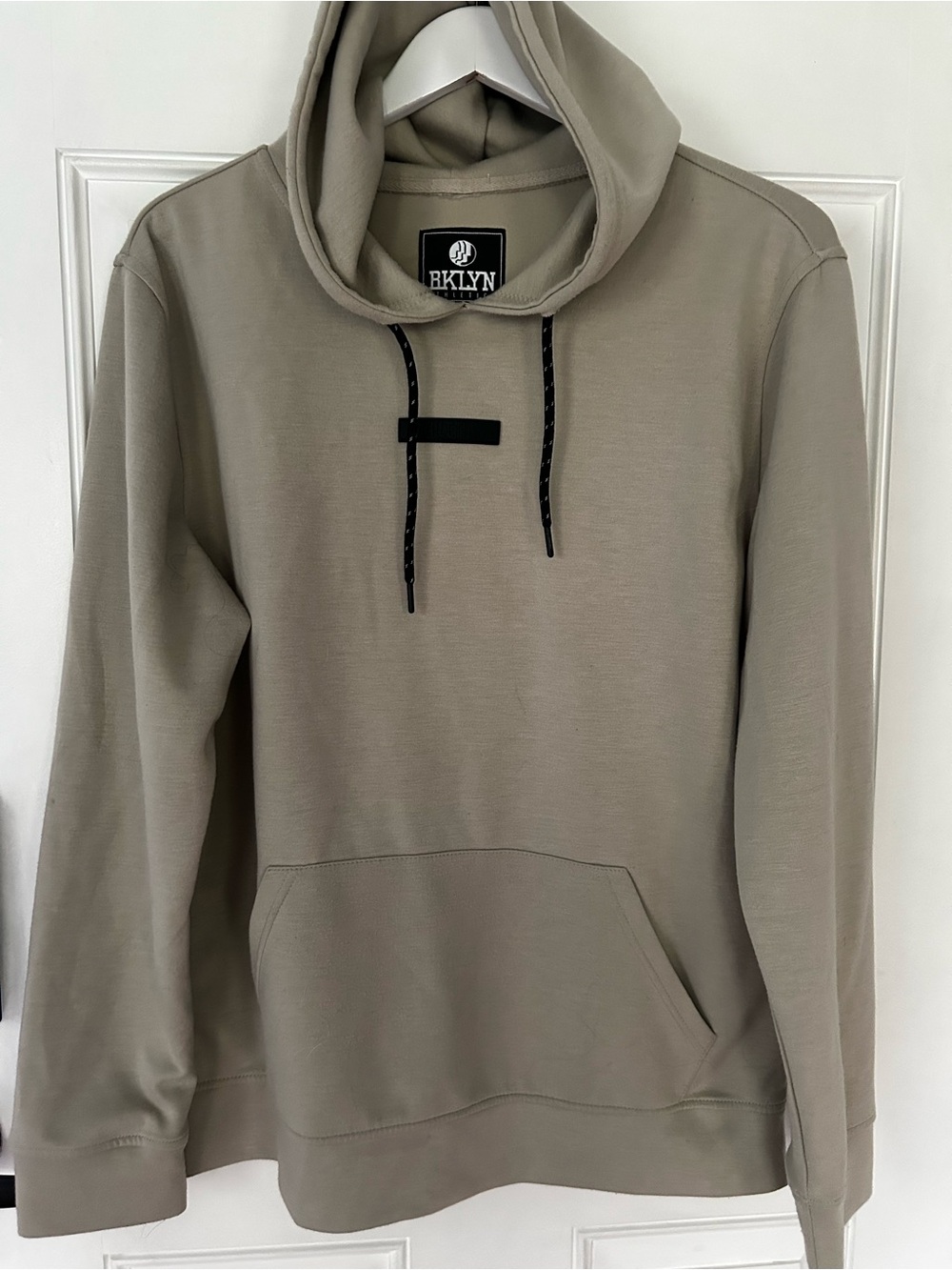 Men's Taupe Hoodie with Drawstring